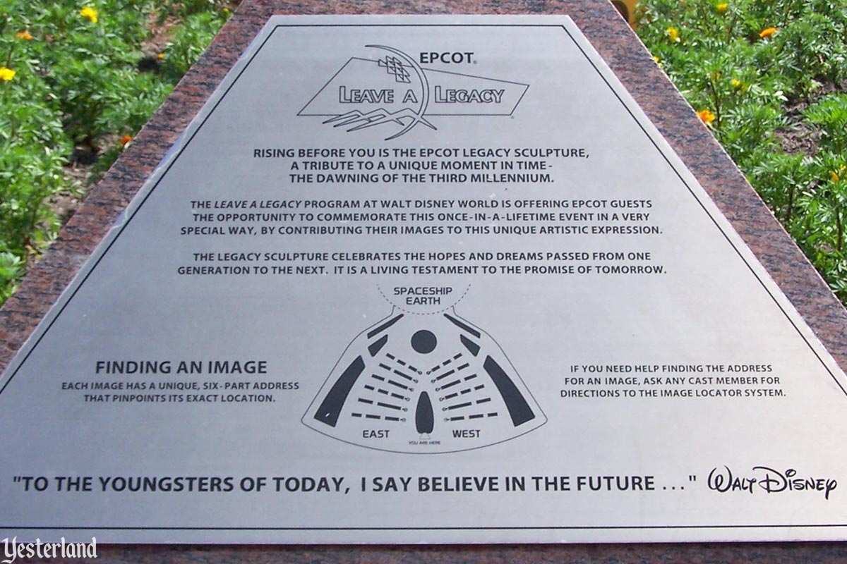 Leave A Legacy at Epcot