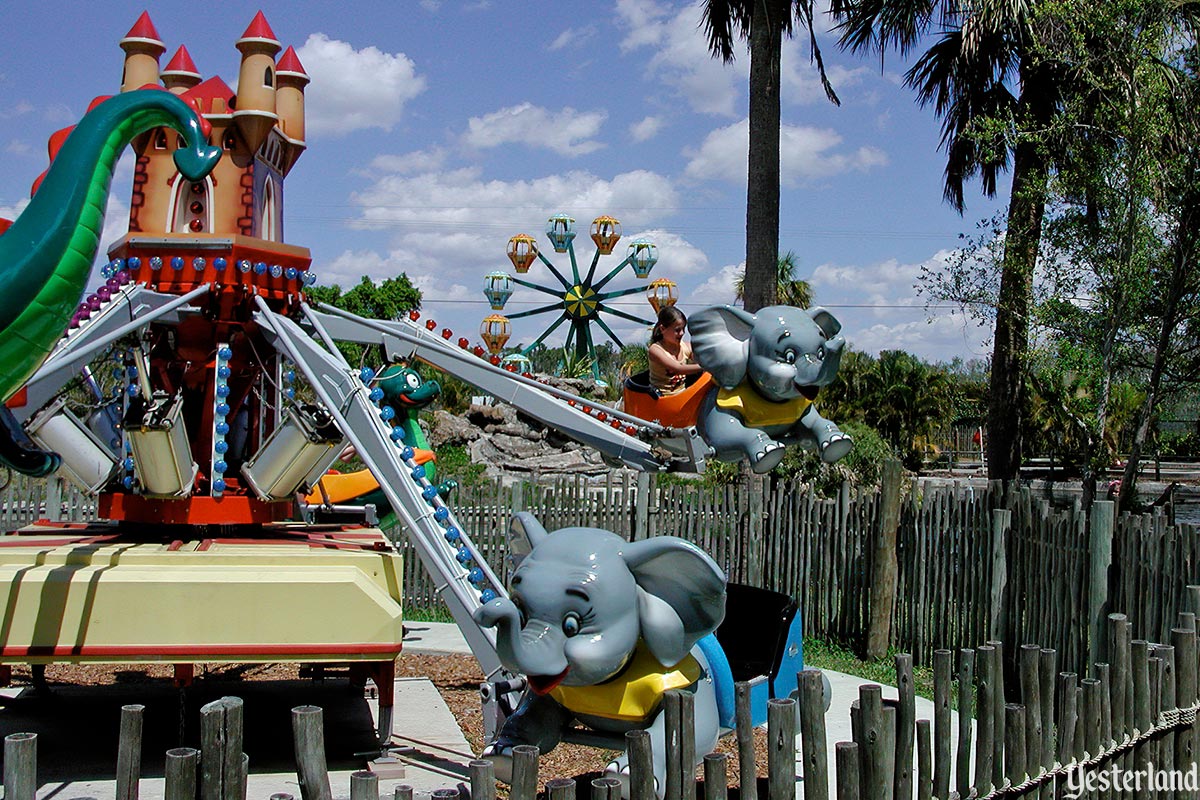 Dumbo Flying Elephants at Disneyland in 1972