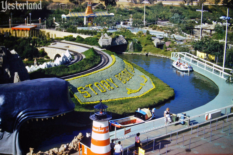 Storybook Land from the Skyway at Disneyland