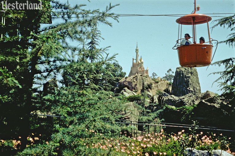 Storybook Land from the Skyway at Disneyland