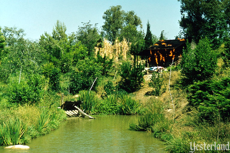 Burning Settler’s Cabin at Disneyland