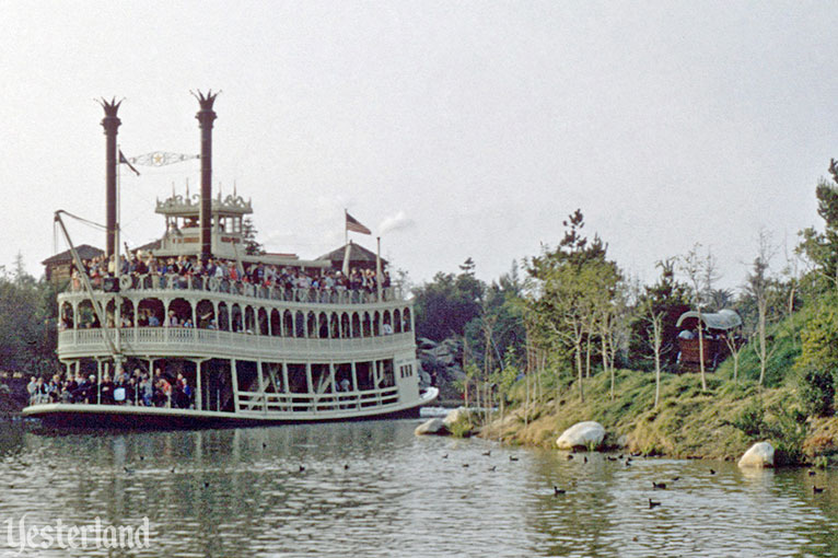 Mark Twain and Conestoga Wagons at Disneyland