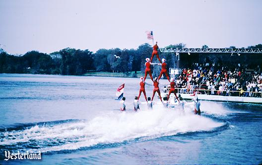 Cypress Gardens human pyramid, 1983