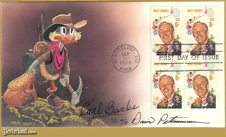 First Day Cover with Scrooge McDuck