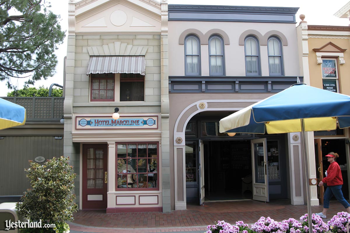 Hotel Marceline facade at Disneyland