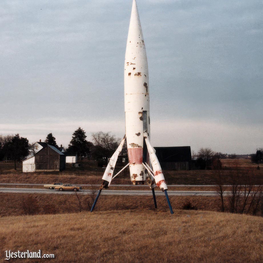 Deteriorating TWA Moonliner II in the 1980s