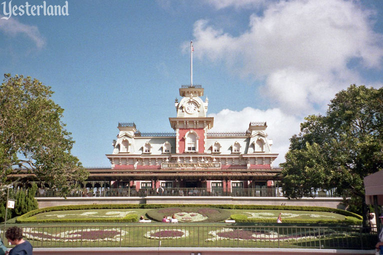 Floral Mickey at Main Street Station, Magic Kingdom, 1996