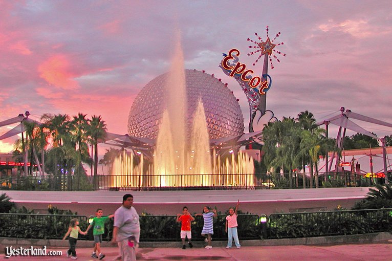 Epcot Fountain in 2003