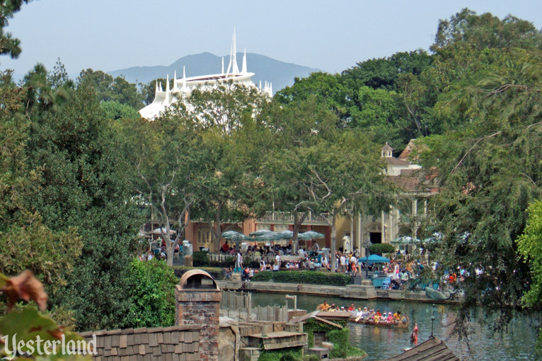 View from the top of the final drop at Disneyland Park