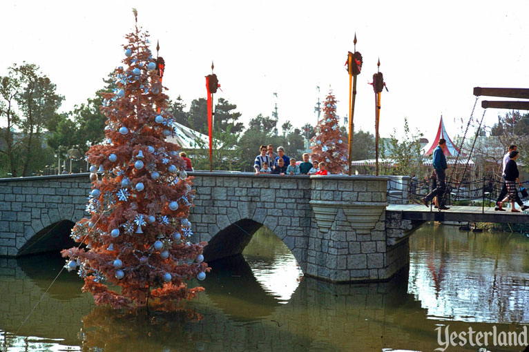 Vintage Disneyland Christmas Photo at Yesterland