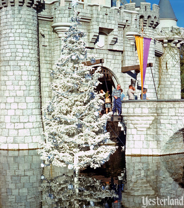 Vintage Disneyland Christmas Photo at Yesterland