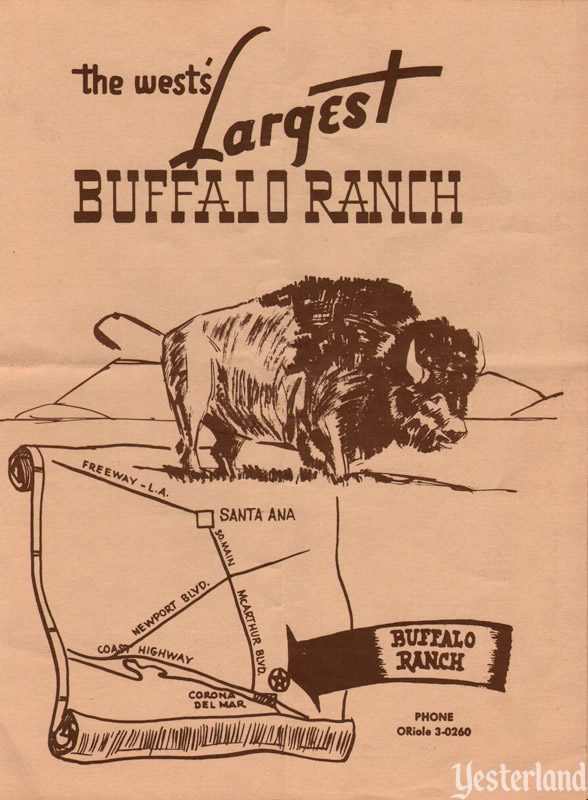 Newport Harbor Buffalo Ranch, photo by Robert Geivet, 1955, courtesy of the Old Orange County Courthouse Museum / Orange County Archives