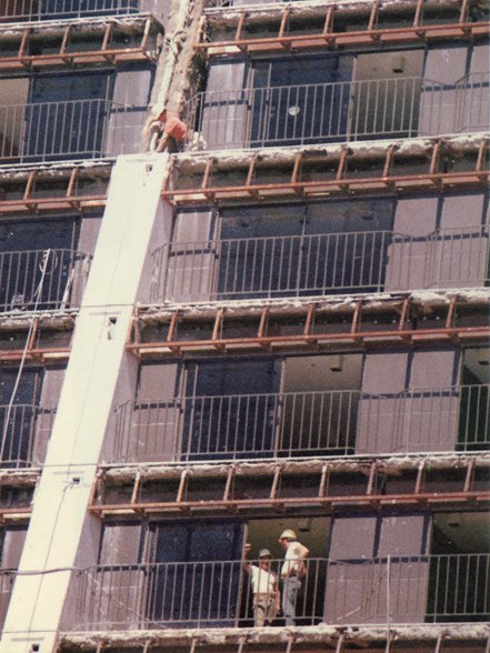 Construction of DIsney's Contemporary Resort