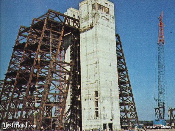 Construction of DIsney's Contemporary Resort