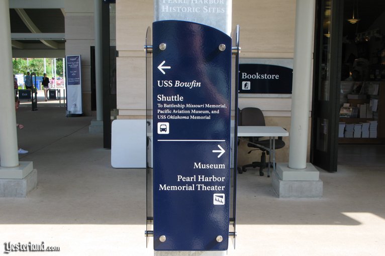 Sign at the Pearl Harbor Visitor Center