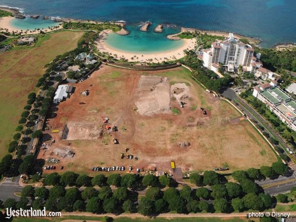 Aerial photo of Disney site at Ko Olina, March 2009 © Disney