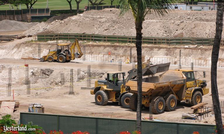 Equipment at Disney site at Ko Olina, Hawai‘i