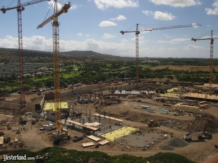 Disney resort construction at Ko Olina, Hawai‘i, July 31, 2009