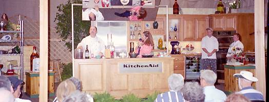 Photo of culinary demonstration at the Terrace