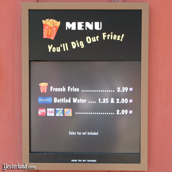 Petrifries Menu at Disney’s Animal Kingdom: 2007 by Werner Weiss.