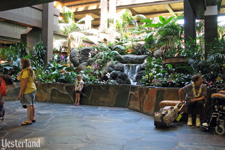 Waterfall Garden in the Great Ceremonial House at Disney's Polynesian Resort