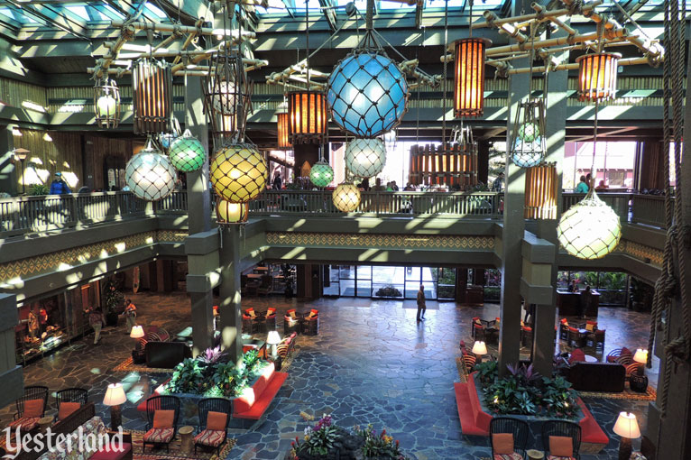 Updated lobby in the Great Ceremonial House at Disney's Polynesian Resort