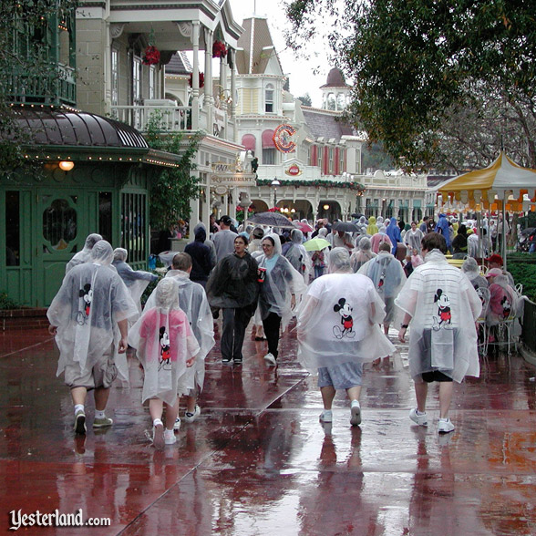 Transparent ponchos at Magic Kingdom, 2007